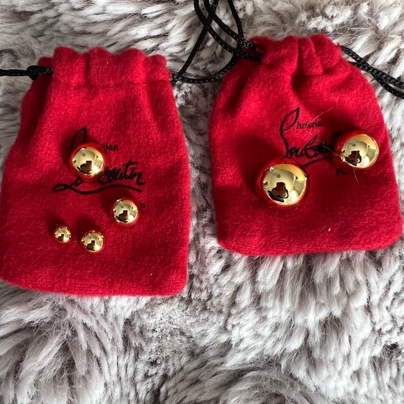 Christian Louboutin high heel sandals with gold studs - Picture 4 of 6